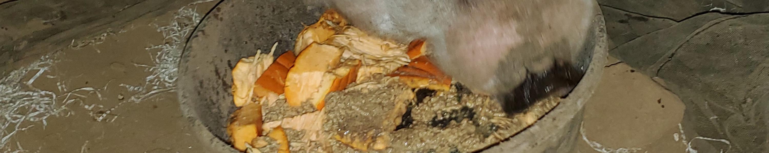 Laverne enjoying a donated pumpkin